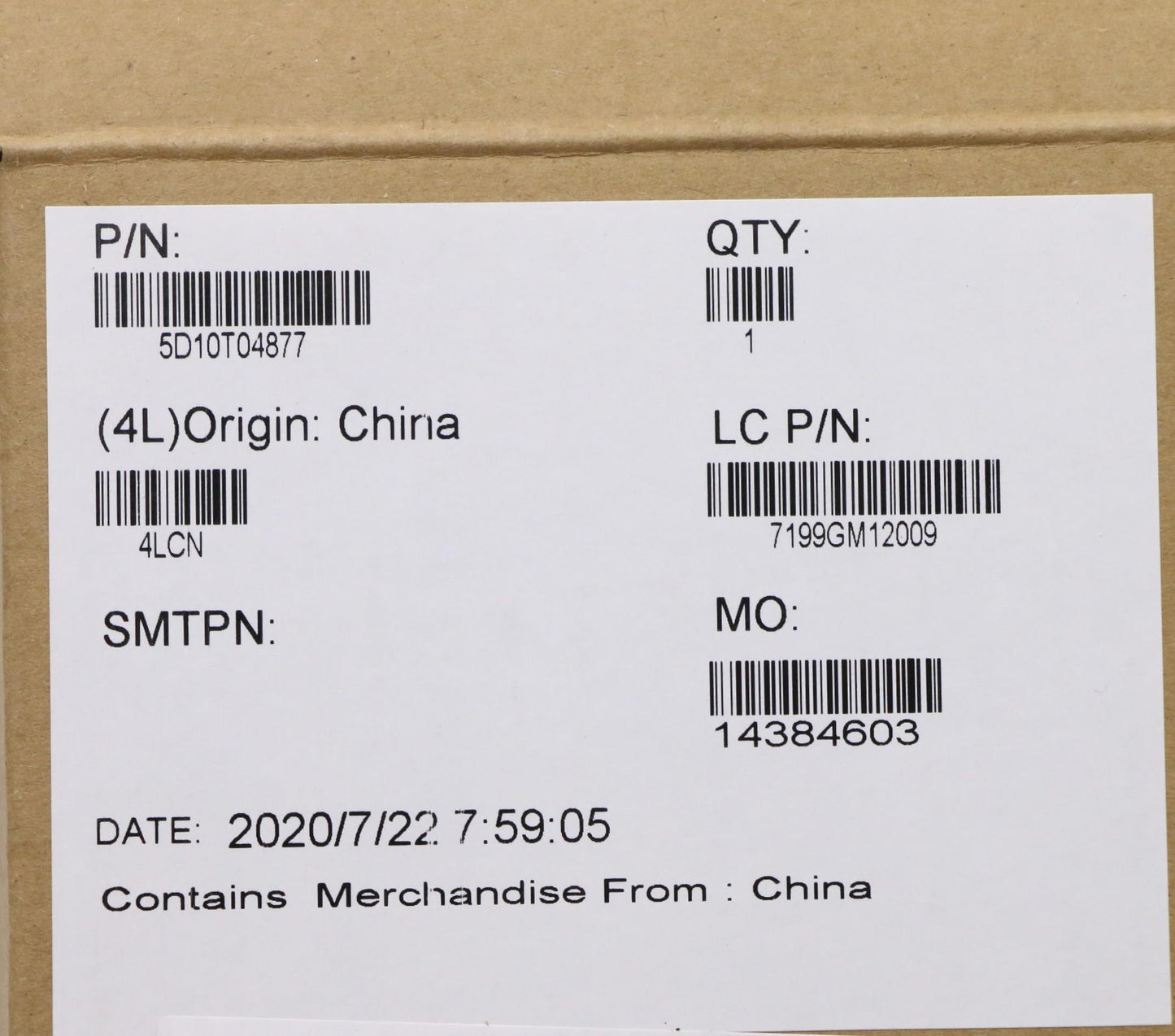 Lenovo Display Bo Nv156Fhm-N61 V8.2 F - 5D10T04877