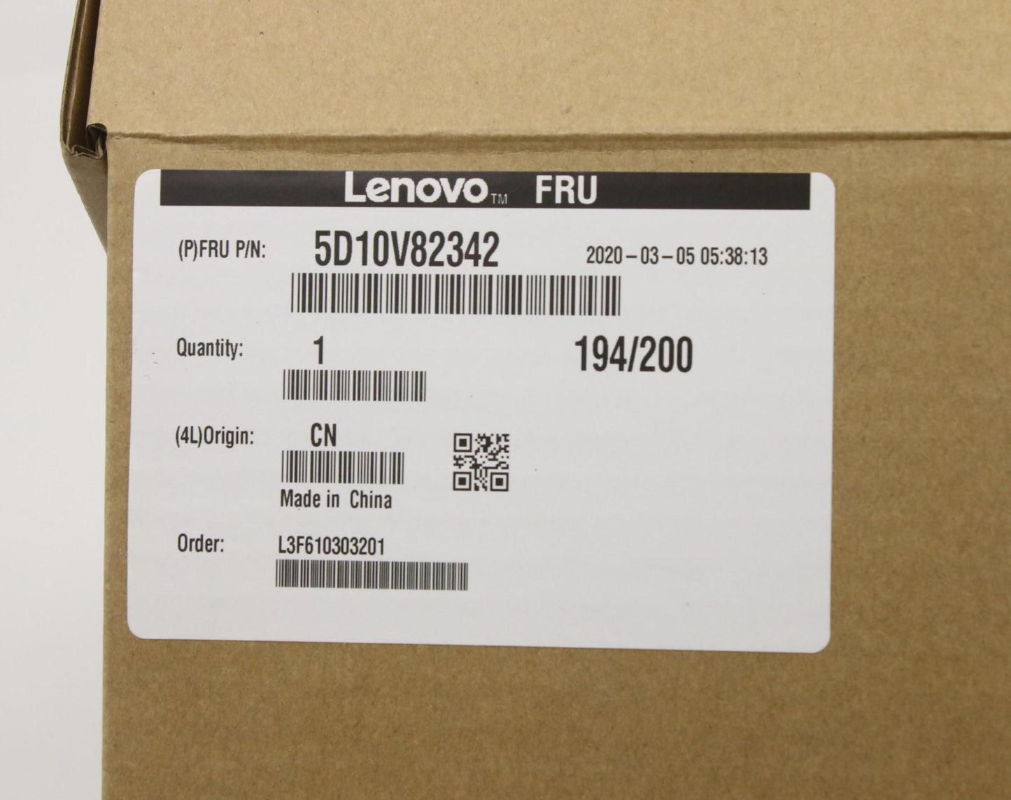 Lenovo 15.6" FHD Display, AUO, IPS, Anti-Glare - 5D10V82342