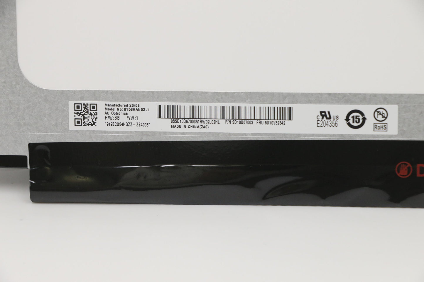 Lenovo 15.6" FHD Display, AUO, IPS, Anti-Glare - 5D10V82342