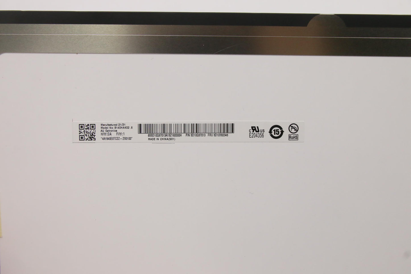 Lenovo 14" FHD Touch Display Panel, Anti-Glare, IPS, 400nit - 5D10V82346