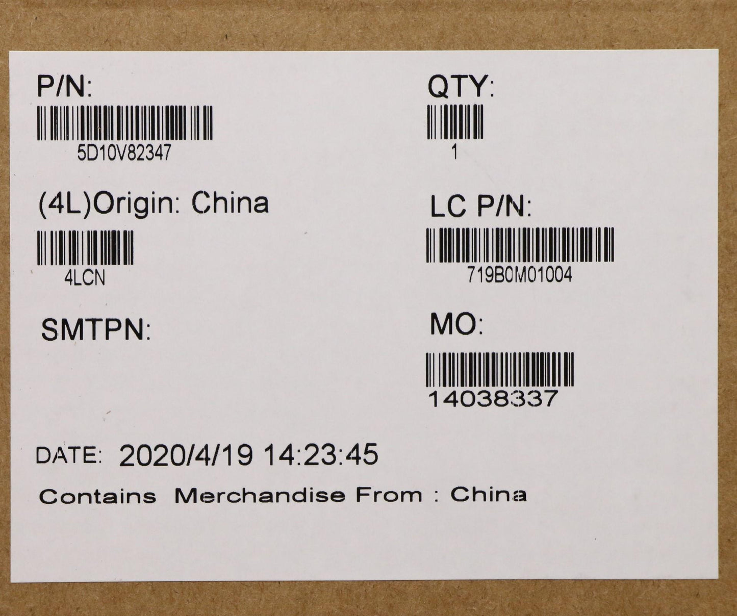 Lenovo Display, 14", FHD, Touch, IPS, 400 nits, 100% sRGB - 5D10V82347