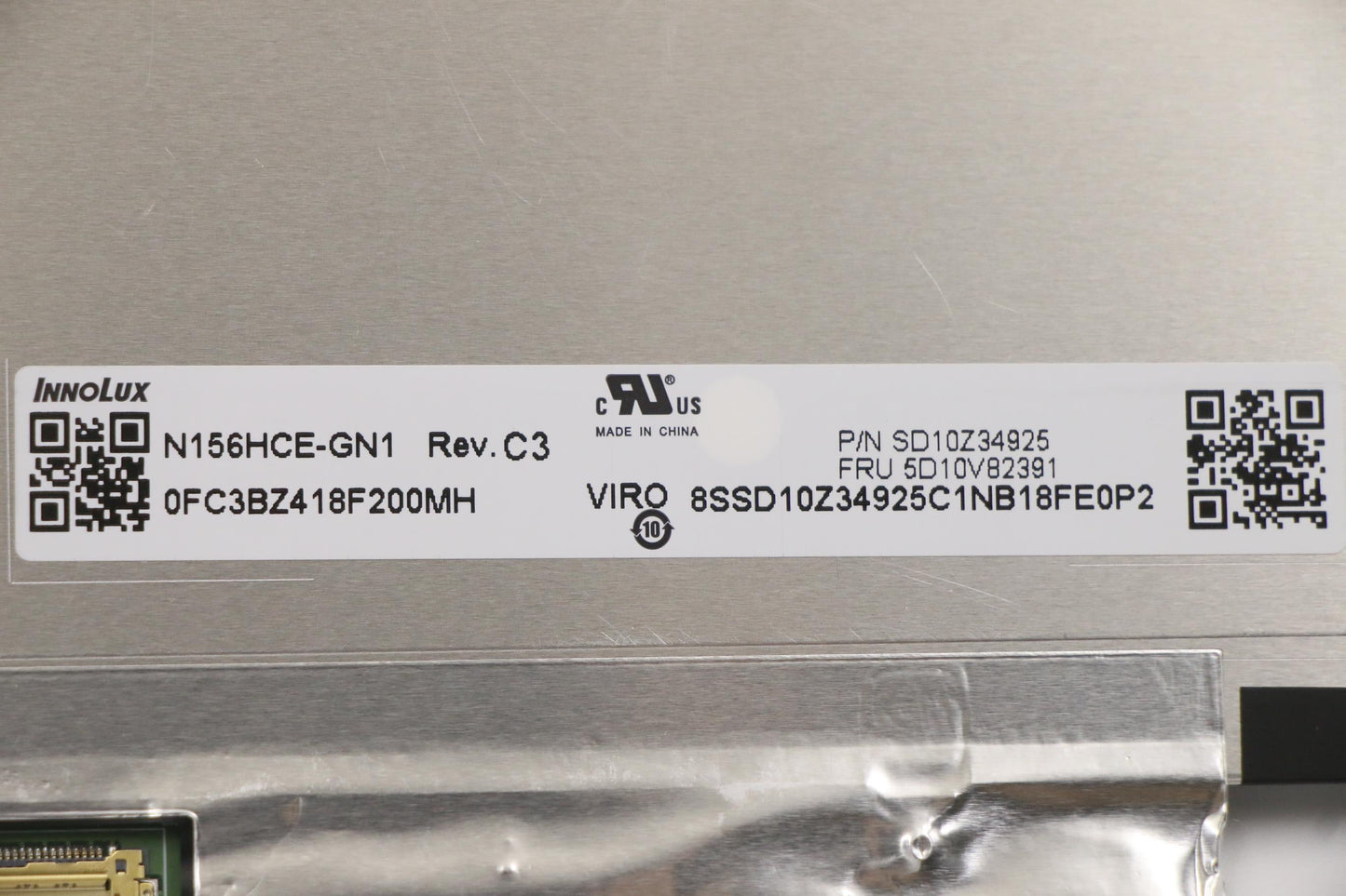 Lenovo Display, 15.6", FHD, Anti-Glare, IPS - 5D10V82391