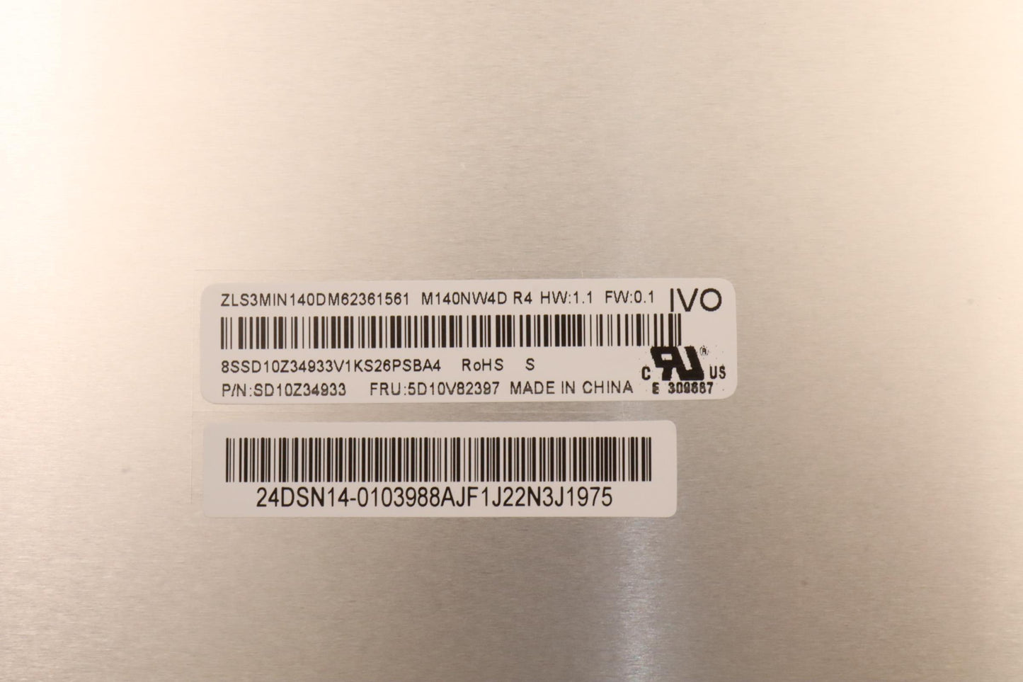 Lenovo 14" WUXGA Non-Touch Display, Anti-Glare, IPS, 300 nits - 5D10V82397