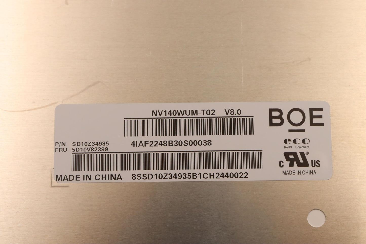 Lenovo 14" WUXGA Touch Display, Anti-Glare, IPS, 300 nits - 5D10V82399