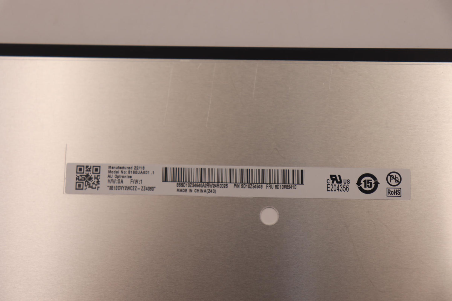 Lenovo 16" WUXGA Display, Anti-Glare, IPS, 300nit - 5D10V82410