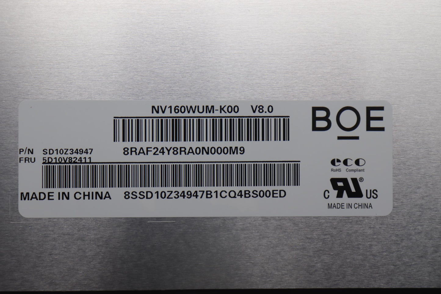 Lenovo Display Boe 160 Wuxga Ips Ag - 5D10V82411