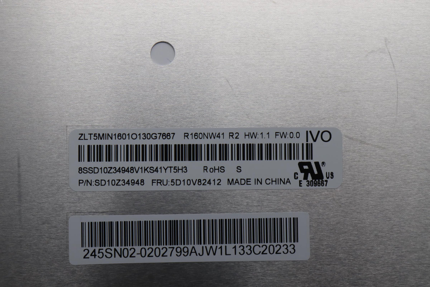 Lenovo Display Ivo 160 Wuxga Ips Ag - 5D10V82412