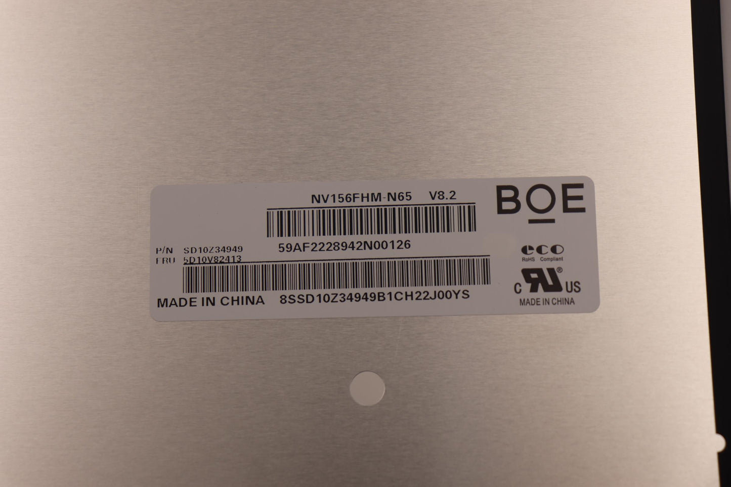 Lenovo 15.6" FHD Non-Touch Display, Anti-Glare, IPS, 100% sRGB - 5D10V82413