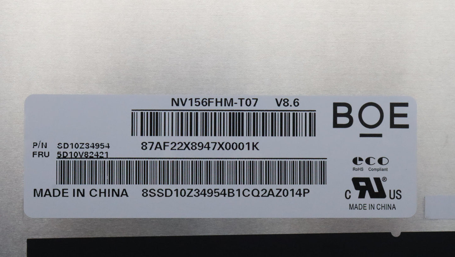 Lenovo 15.6" FHD Touch Display, Anti-Glare, IPS, 300nit, 45% NTSC - 5D10V82421