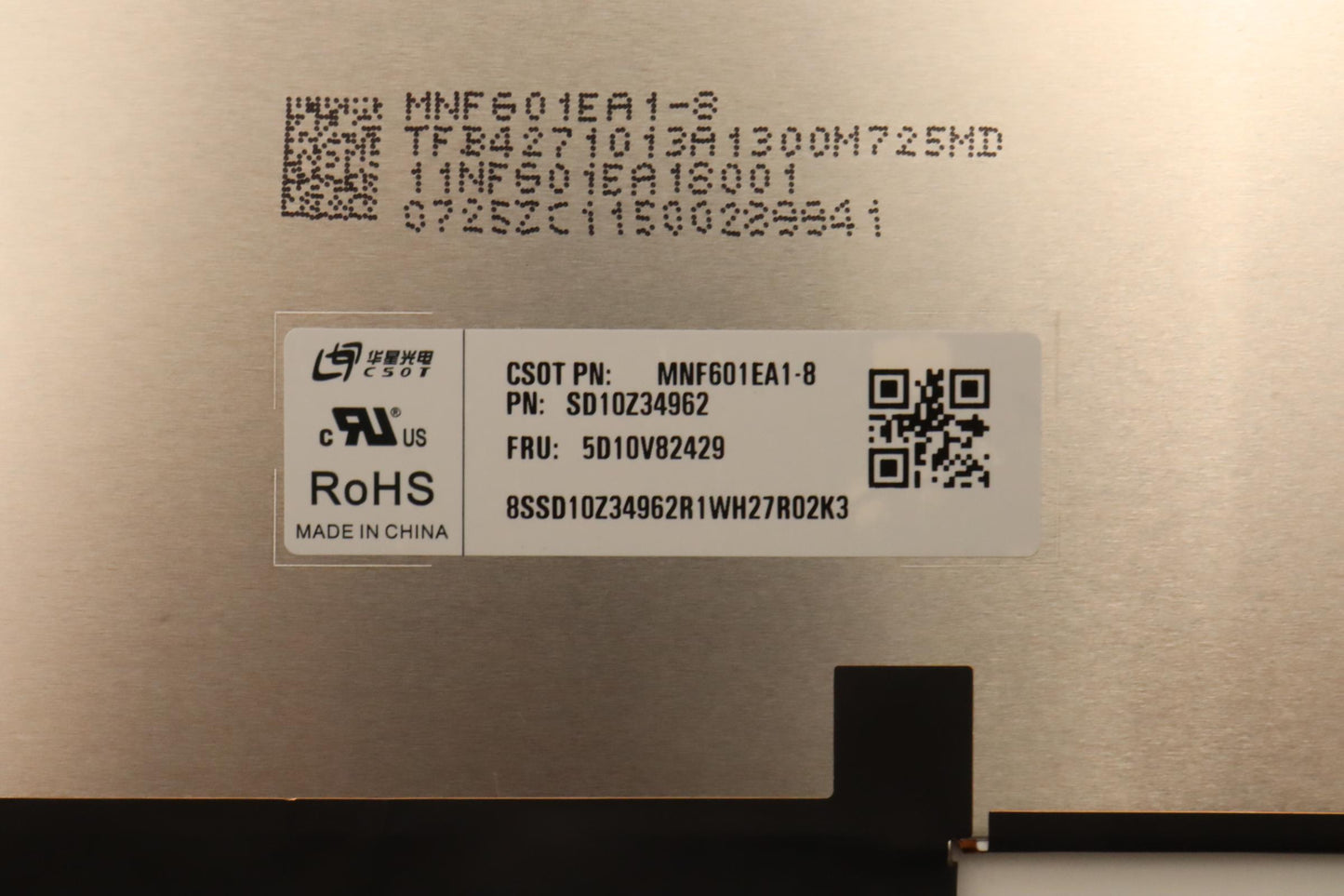 Lenovo Display, 15.5", UHD, Non-Touch, Anti-Glare, IPS - 5D10V82429