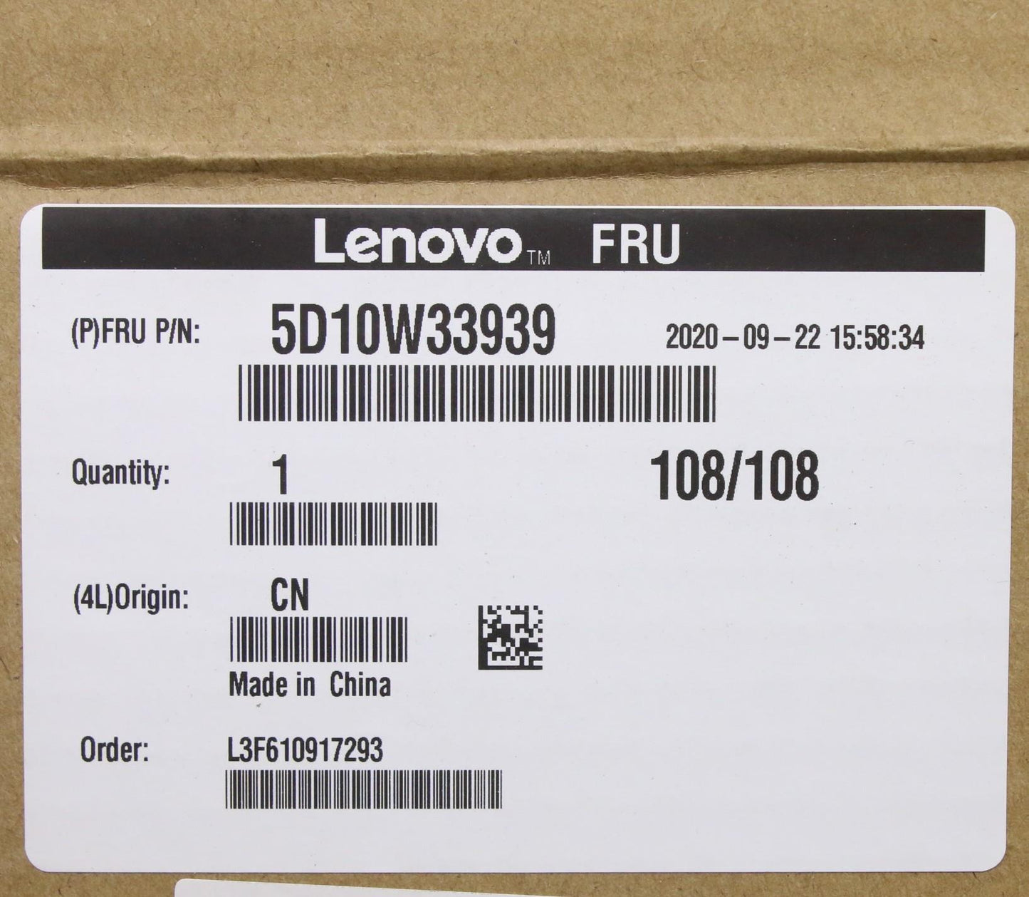 Lenovo (5D10W33939) 21.5" FHD Display, Non-Touch, Anti-Glare, IPS, 250 nits