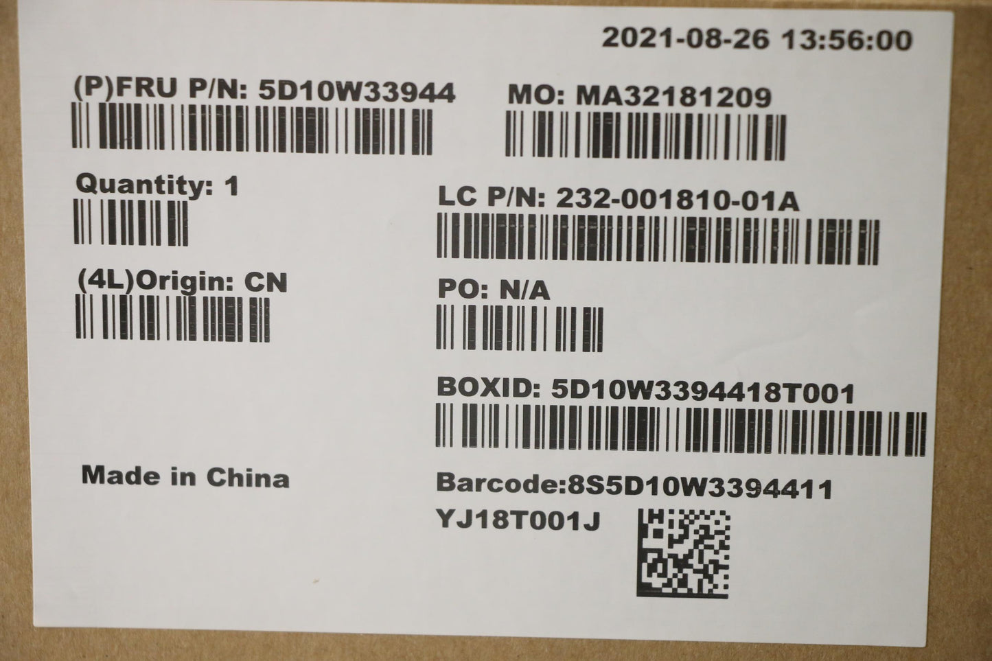 Lenovo Display Panel M238Hca-L3B-C4,I - 5D10W33944