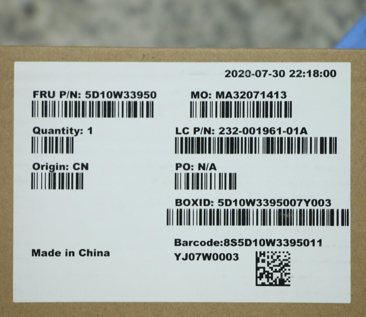 Lenovo Display Inx M238Hcr-L3B-C1 - 5D10W33950