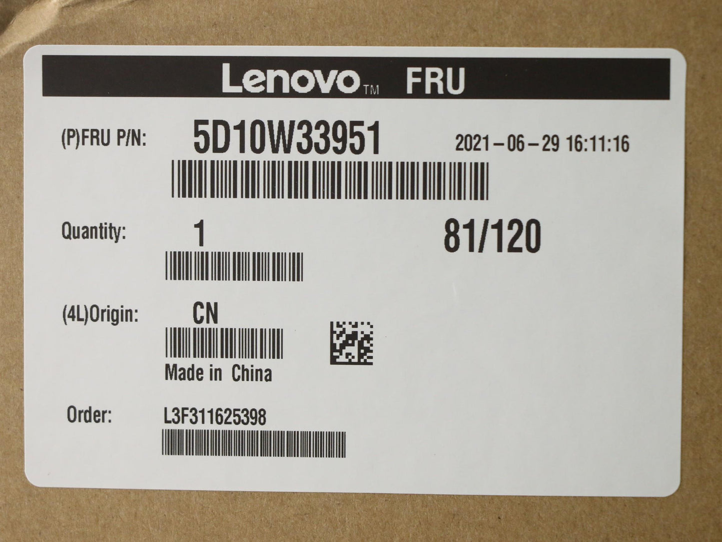 Lenovo Display Boe Mv270Fhm-N30 Non T - 5D10W33951