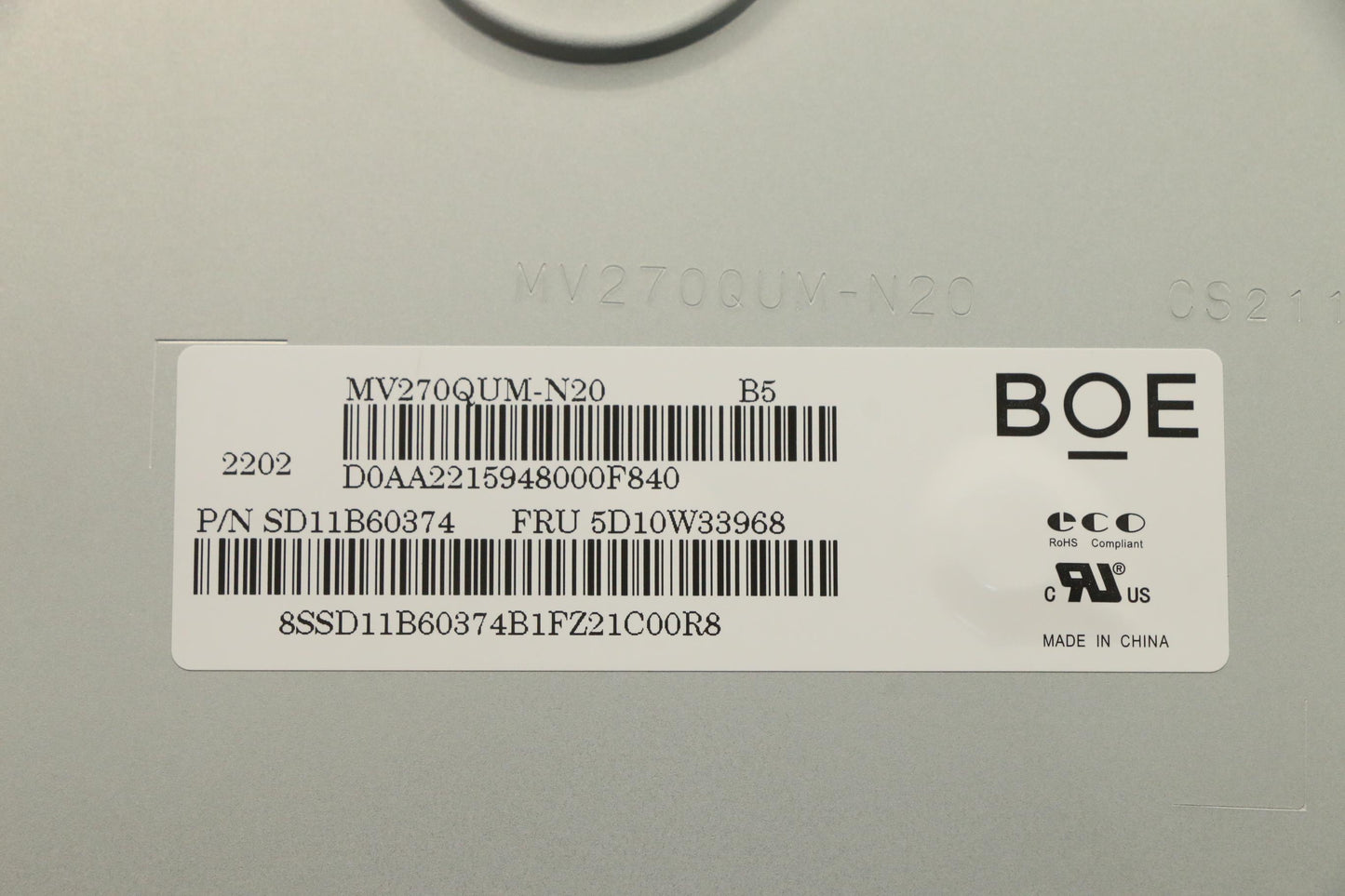 Lenovo Display Boe 27 Uhd 350N Ag Srg - 5D10W33968