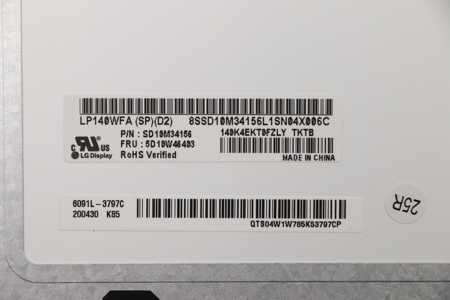 Lenovo 14Fhd Ips Ag Non-Bra 250Nit - 5D10W46403