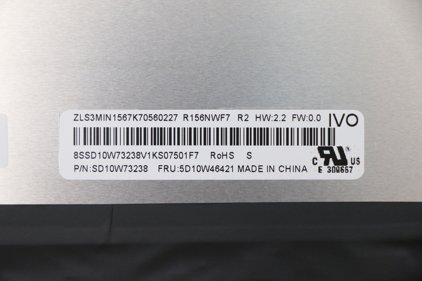 Lenovo Display Fru Ivo 15.6Fhd Ips Lc - 5D10W46421