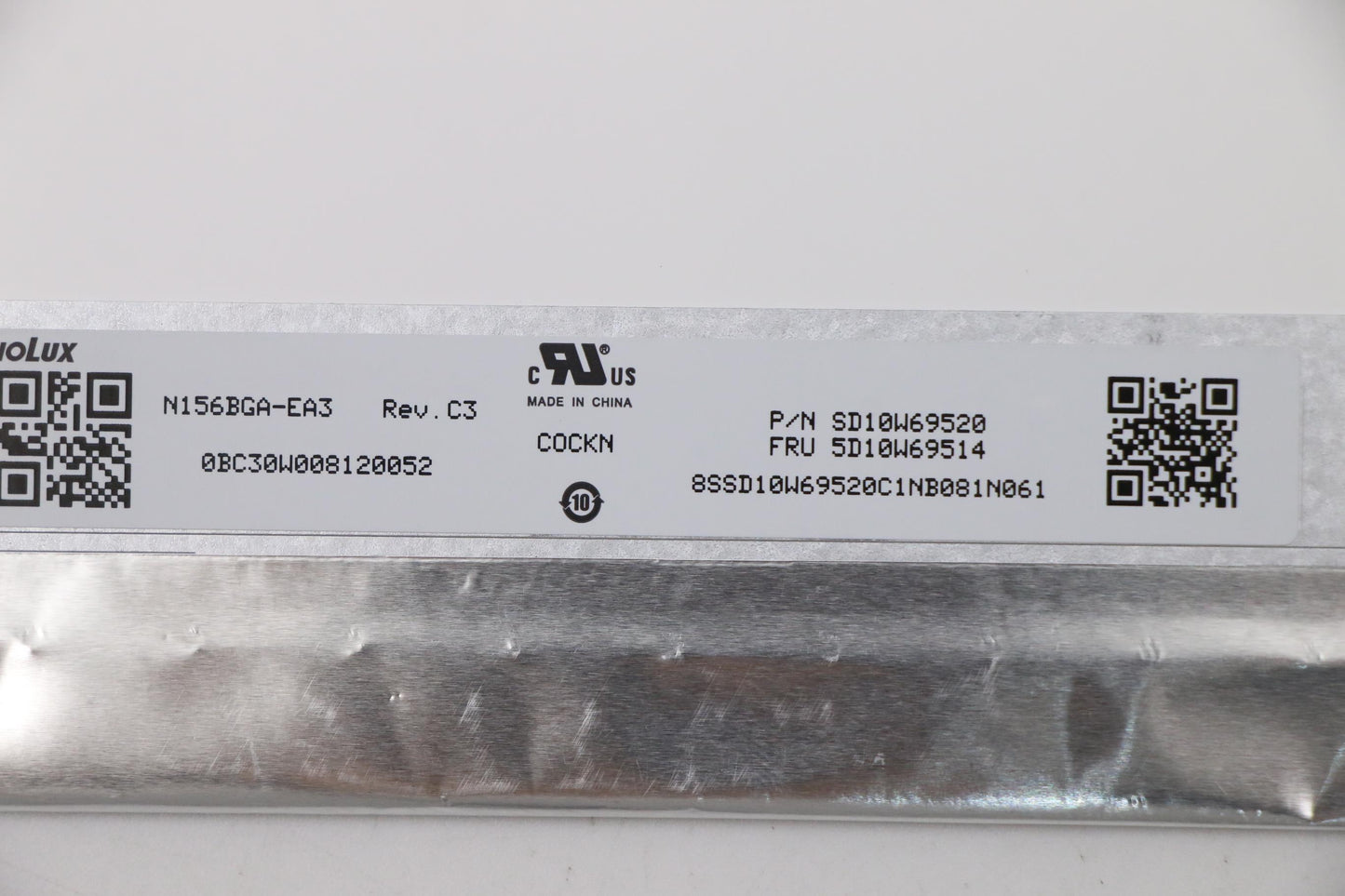 Lenovo DISPLAY, 15.6", HD, Anti-Glare, TN, 220nit, 45% NTSC - 5D10W69514