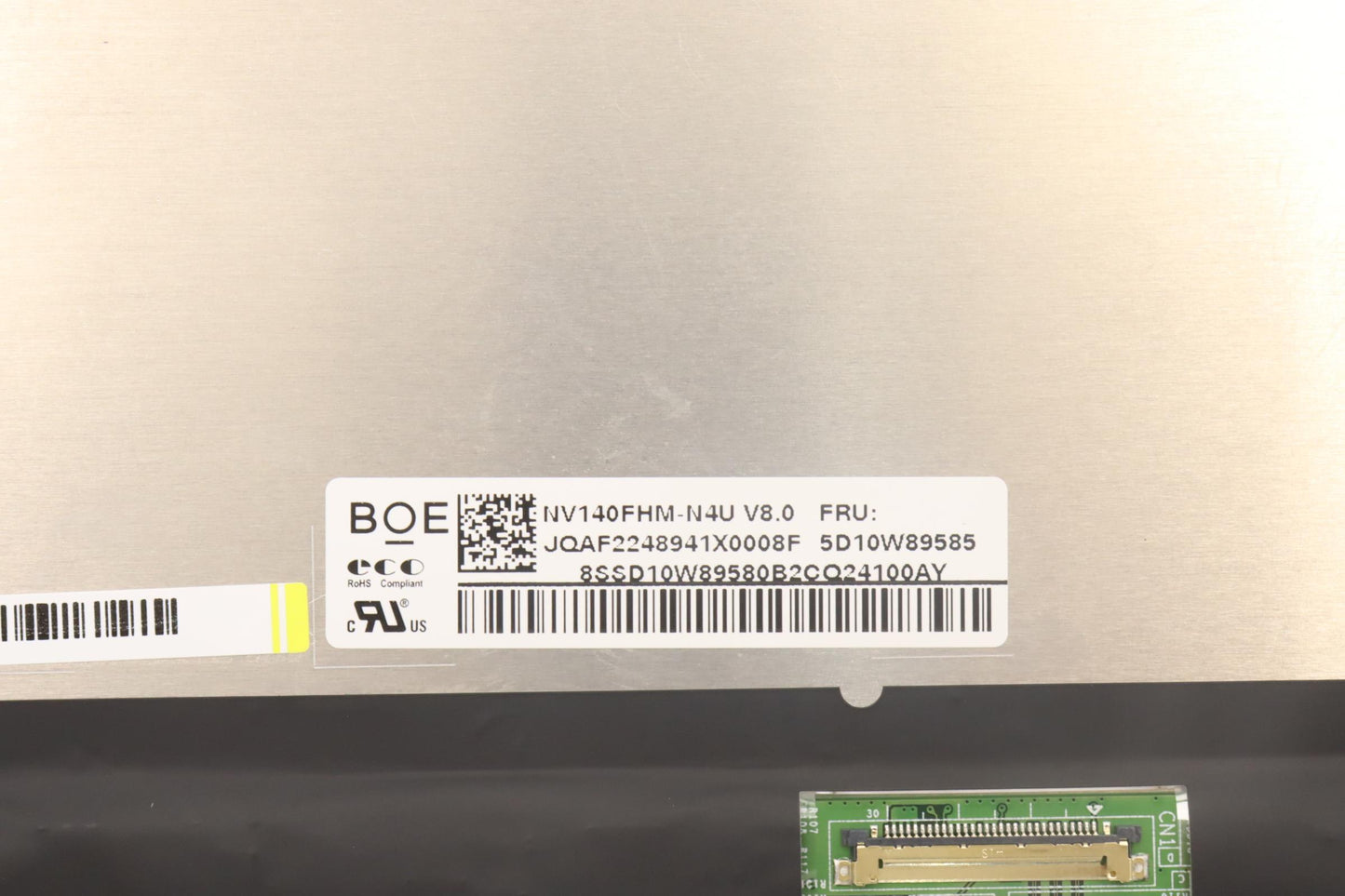 Lenovo 14" FHD Display, Non-Touch, Anti-Glare, IPS, 250 nits, 45% NTSC - 5D10W89585