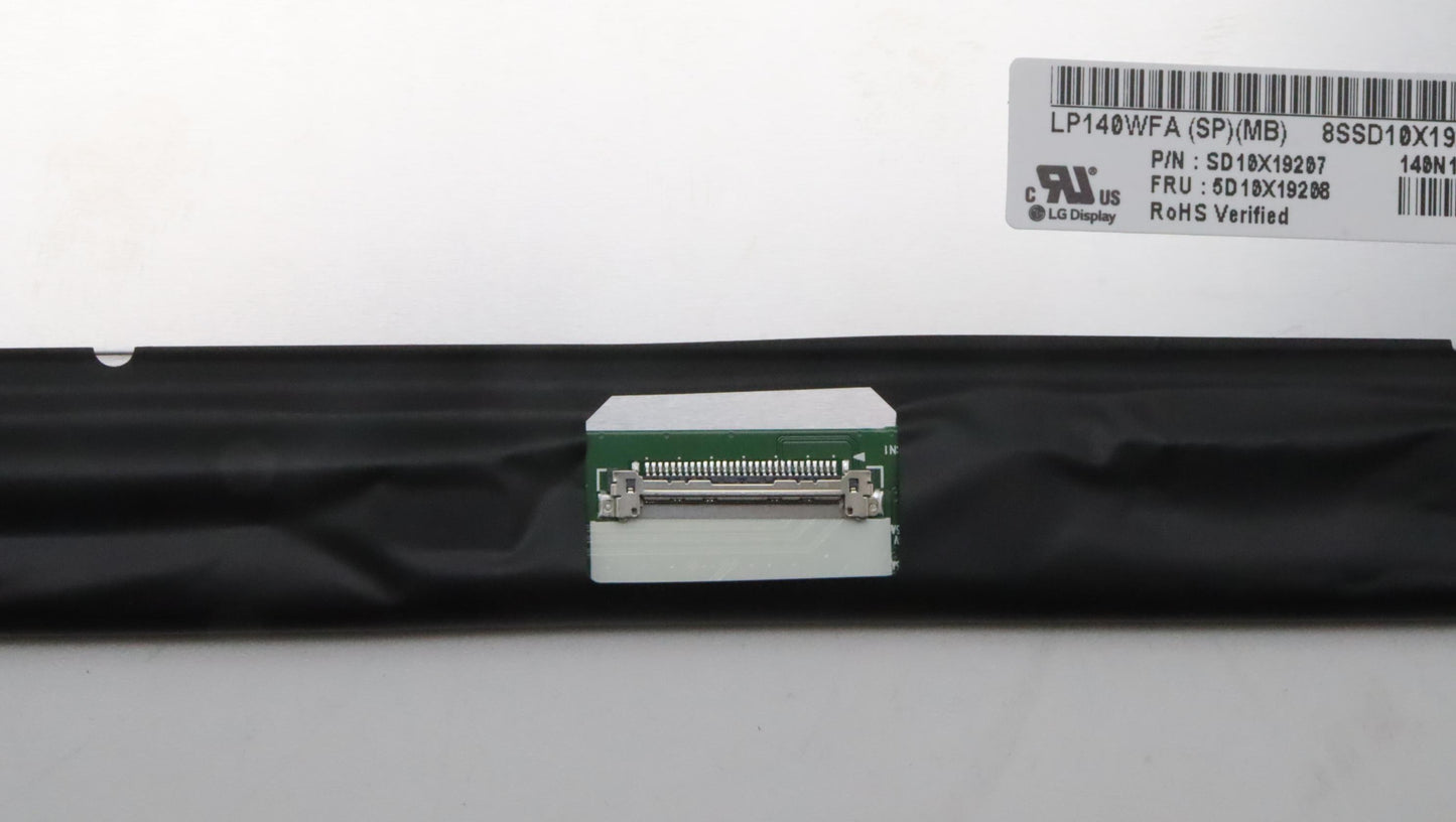 Lenovo 14" FHD Display, Non-Touch, Anti-Glare, IPS, 250 nits, 45% NTSC - 5D10X19208