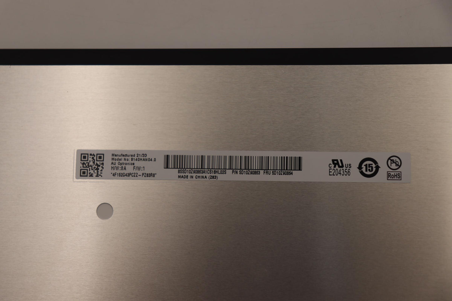 Lenovo Display Fru Au B140Han04 8A Fh - 5D10Z90864