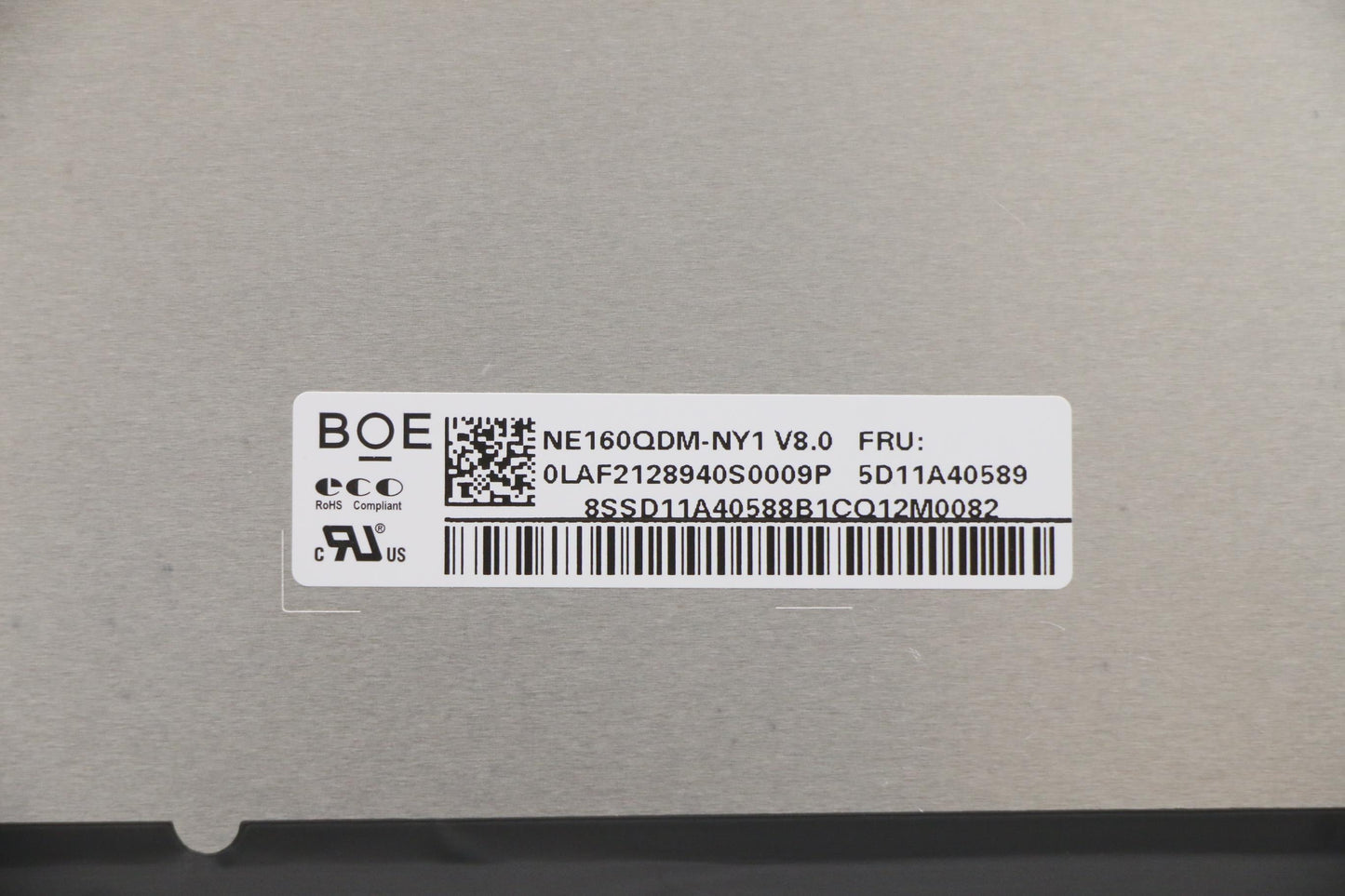 Lenovo Display Fru Boe Ne160Qdm-Ny1 V - 5D11A40589