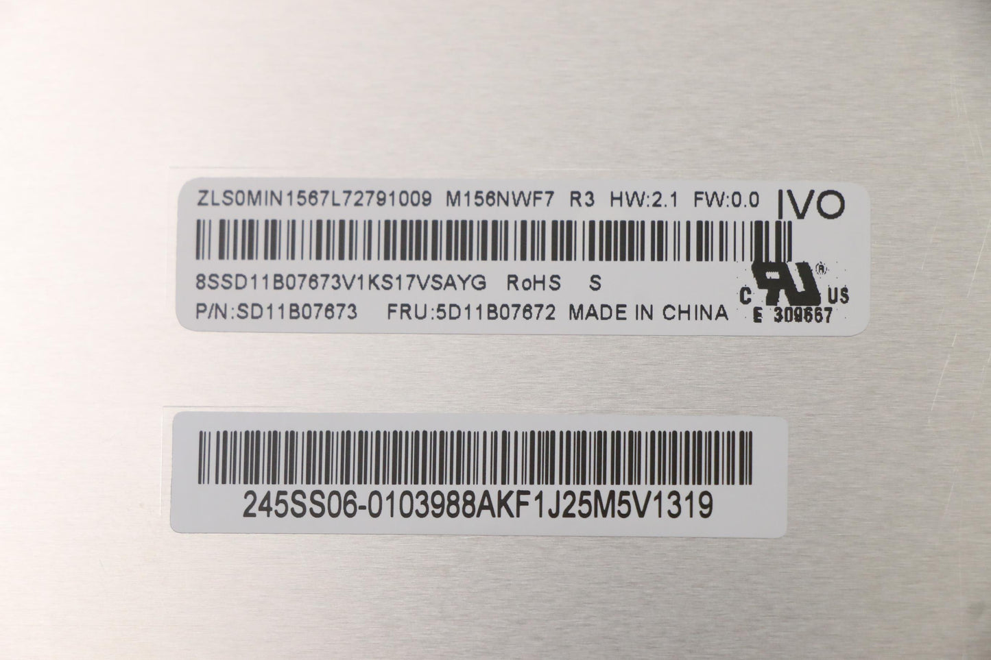 Lenovo 15.6-Inch Display, FHD, Non-Touch, Anti-Glare, IPS, 300nit, 100% sRGB - 5D11B07672