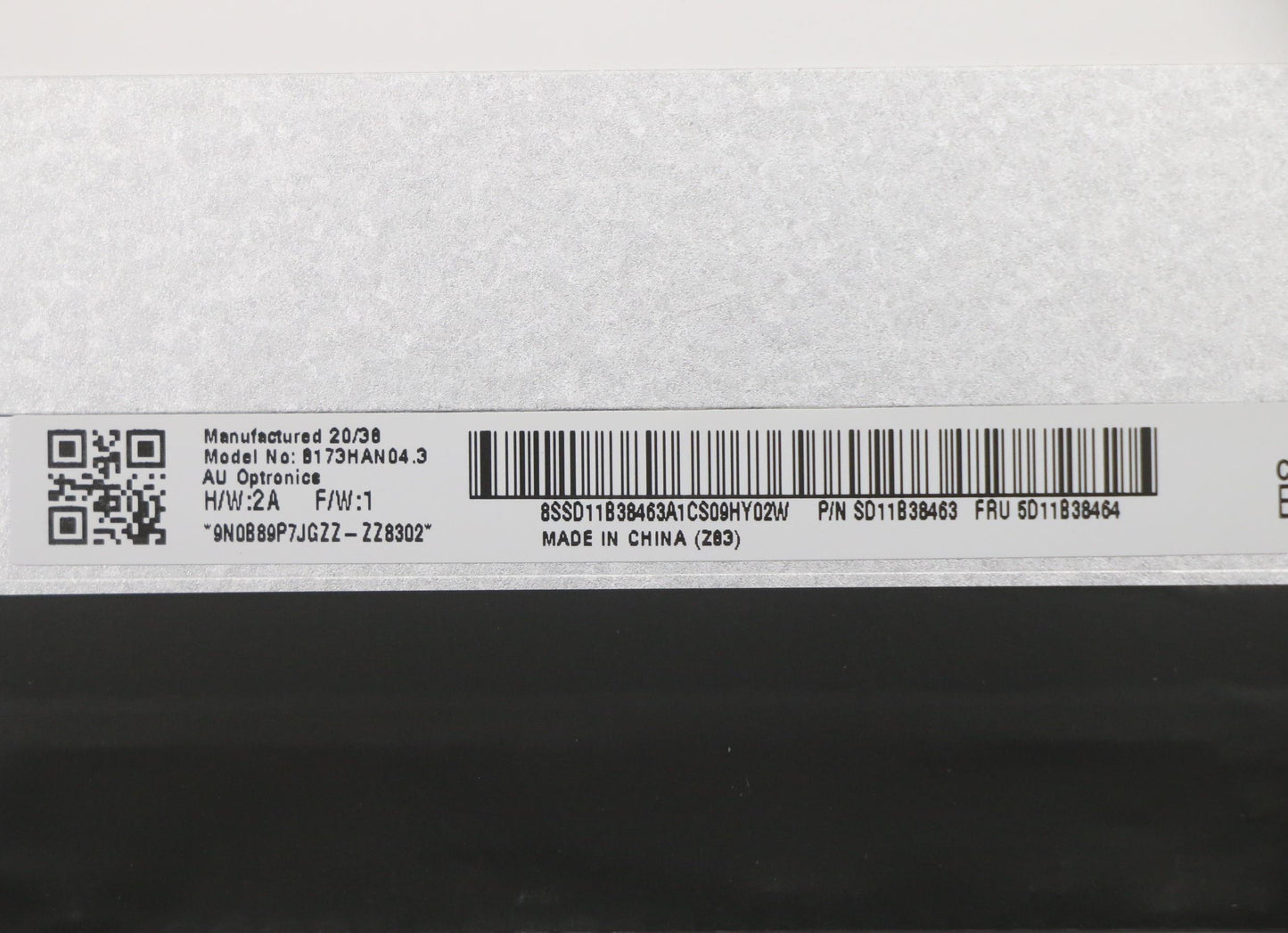 Lenovo Display Fru Au B173Han04.3 2A - 5D11B38464