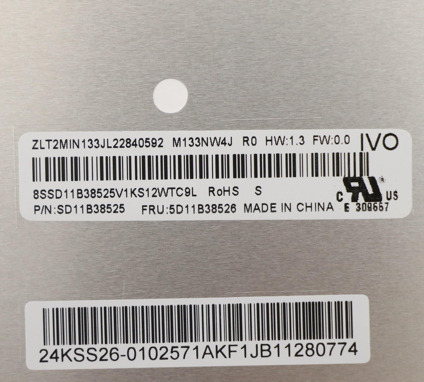 Lenovo Display Fru Iv M133Nw4J R0(Hw - 5D11B38526