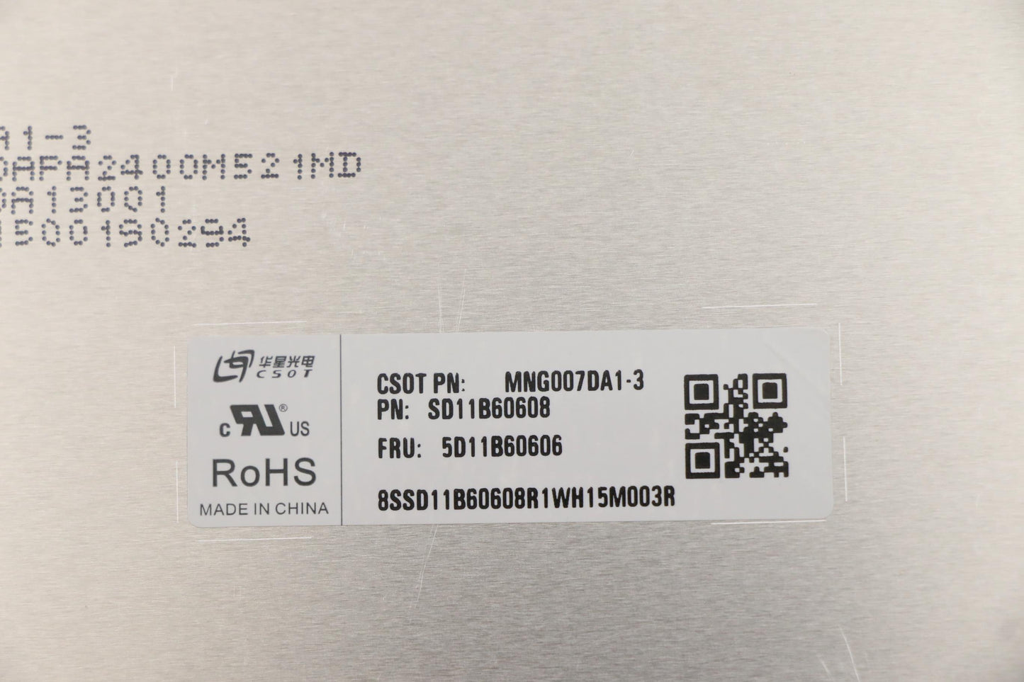 Lenovo Display Fru Cs Mng007Da1-3 2.5 - 5D11B60606
