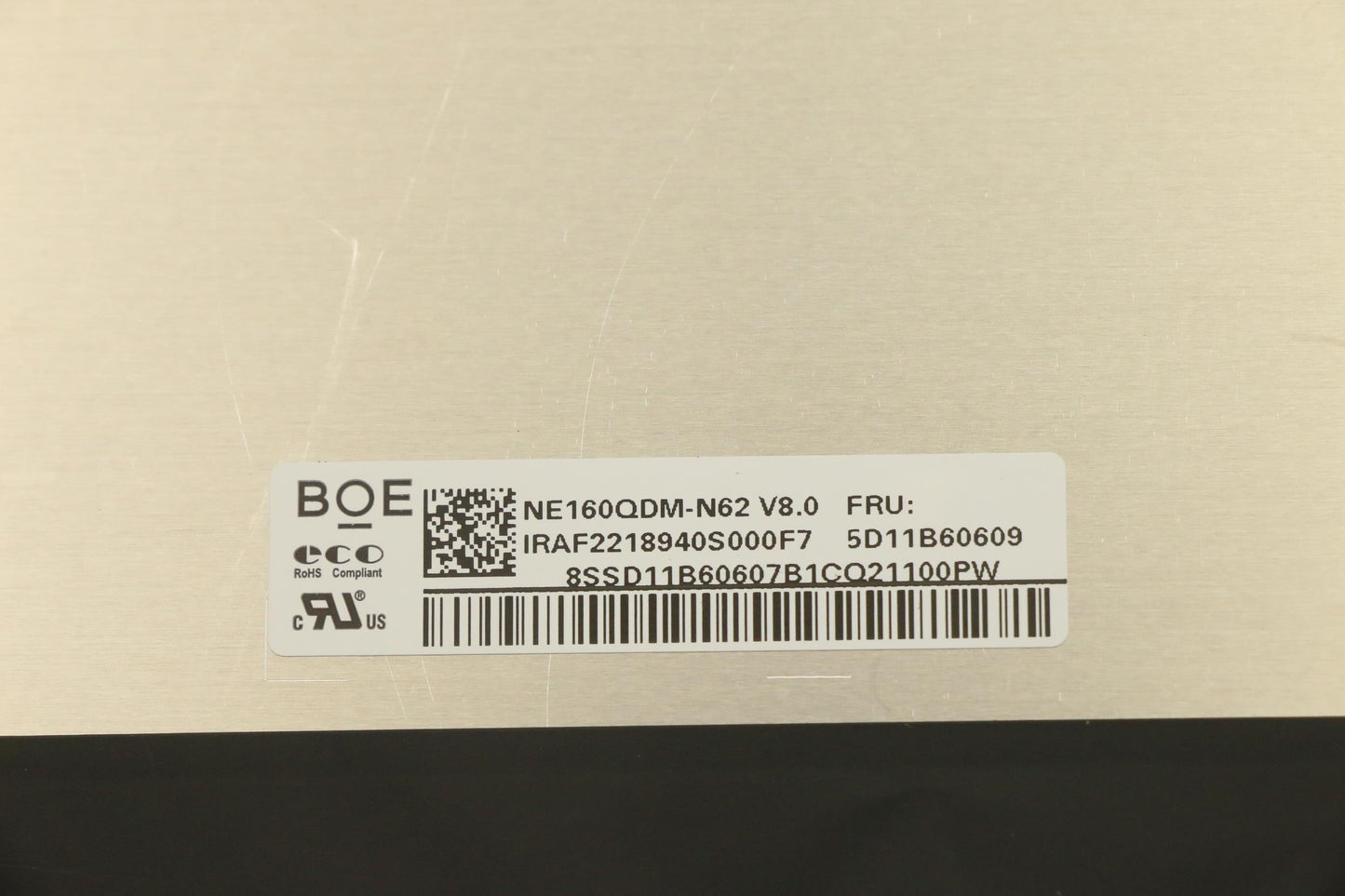 Lenovo 16" WQXGA Display, Anti-Glare, IPS, 100% sRGB - 5D11B60609