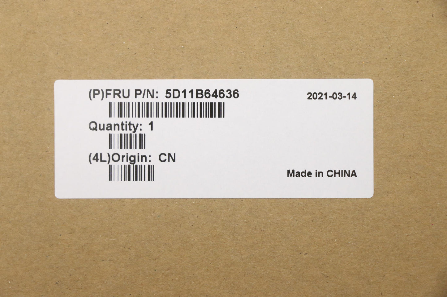 Lenovo Display, 15.6", FHD, Anti-Glare, IPS, 300nit, 45% Color Gamut - 5D11B64636