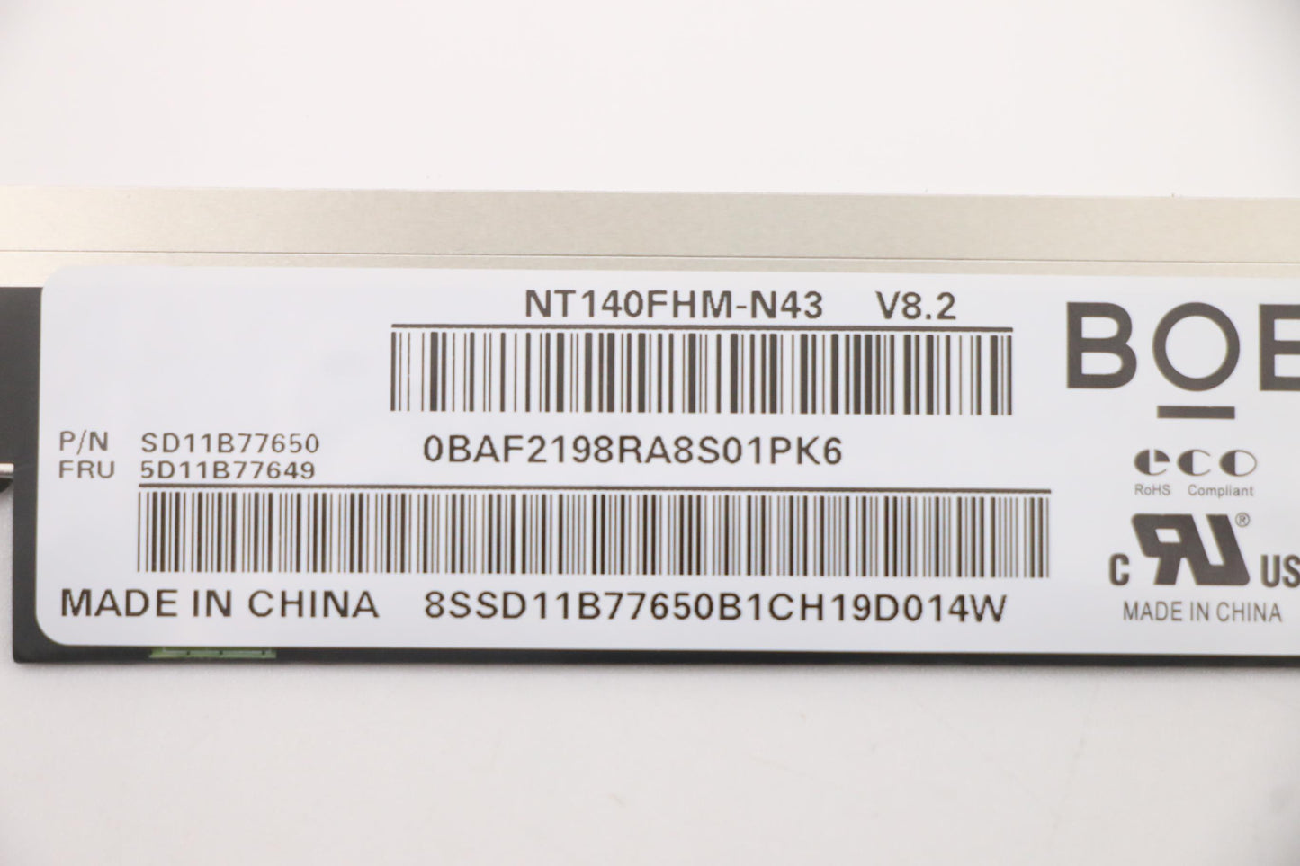 Lenovo 14" LCD Panel, FHD, Anti-Glare, TN, 220nit, 45% NTSC - 5D11B77649