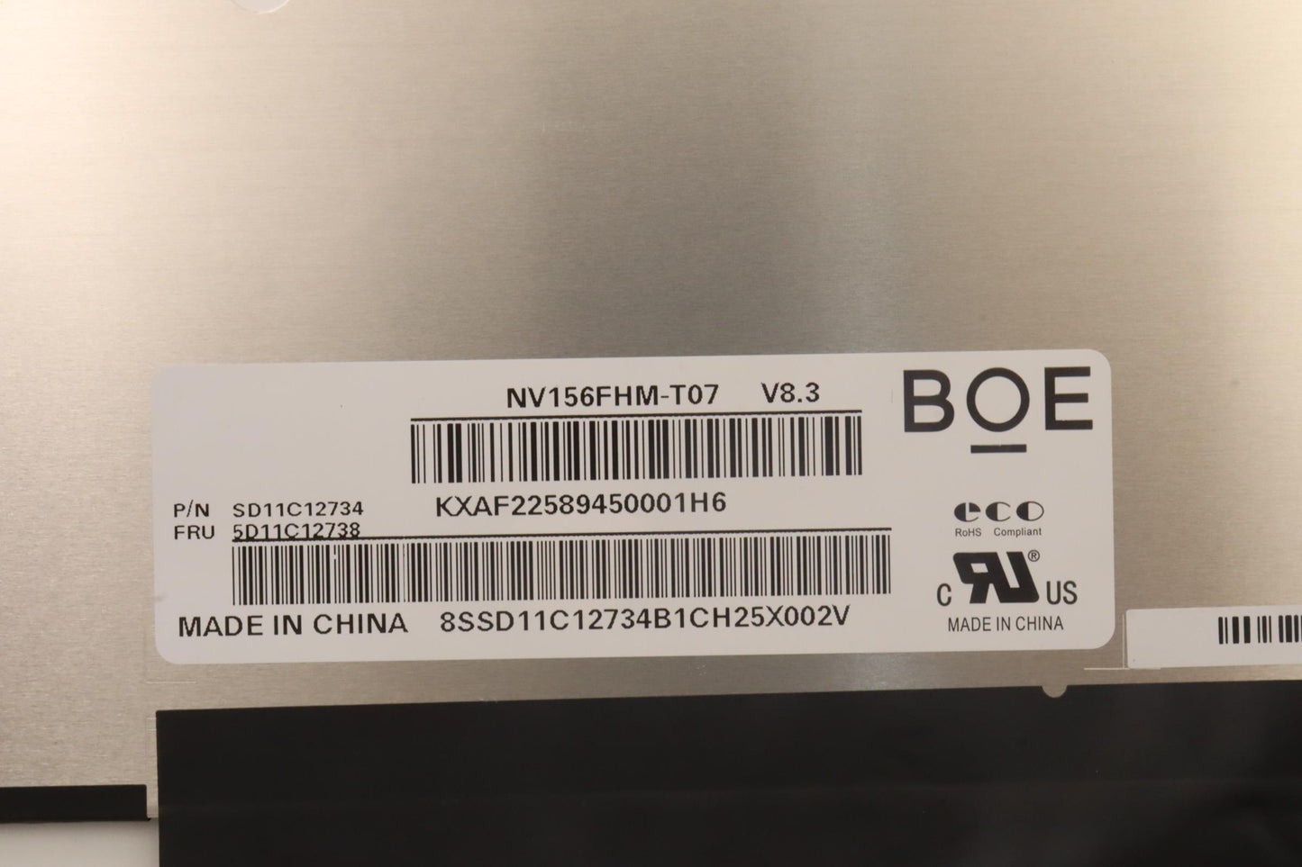 Lenovo 15.6" FHD Touch Display, Anti-Glare, IPS, 300 nits, 45% NTSC - 5D11C12738