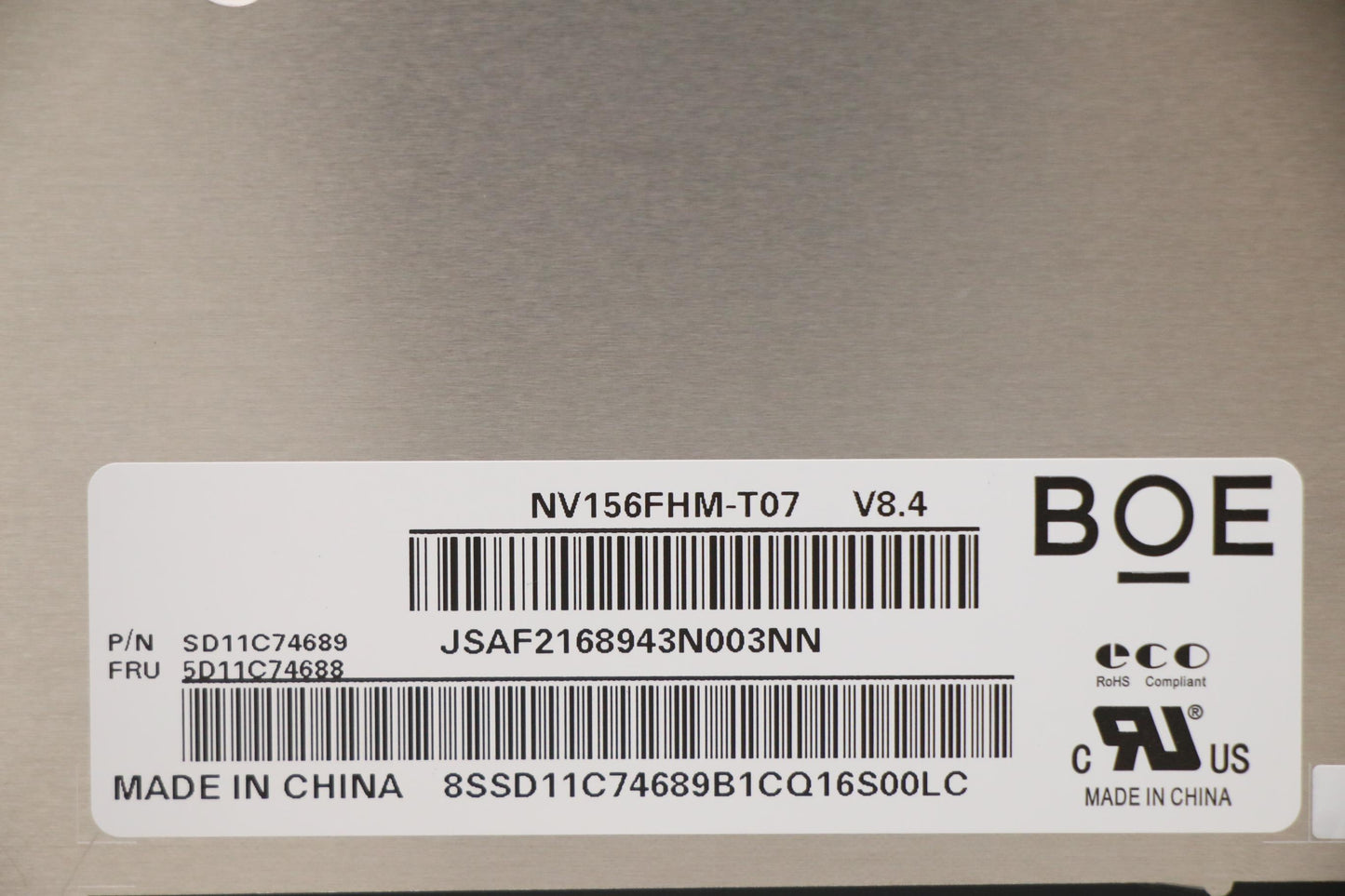 Lenovo 15.6" FHD Touch Display, Anti-Glare, IPS, 300 Nits, 45% NTSC - 5D11C74688