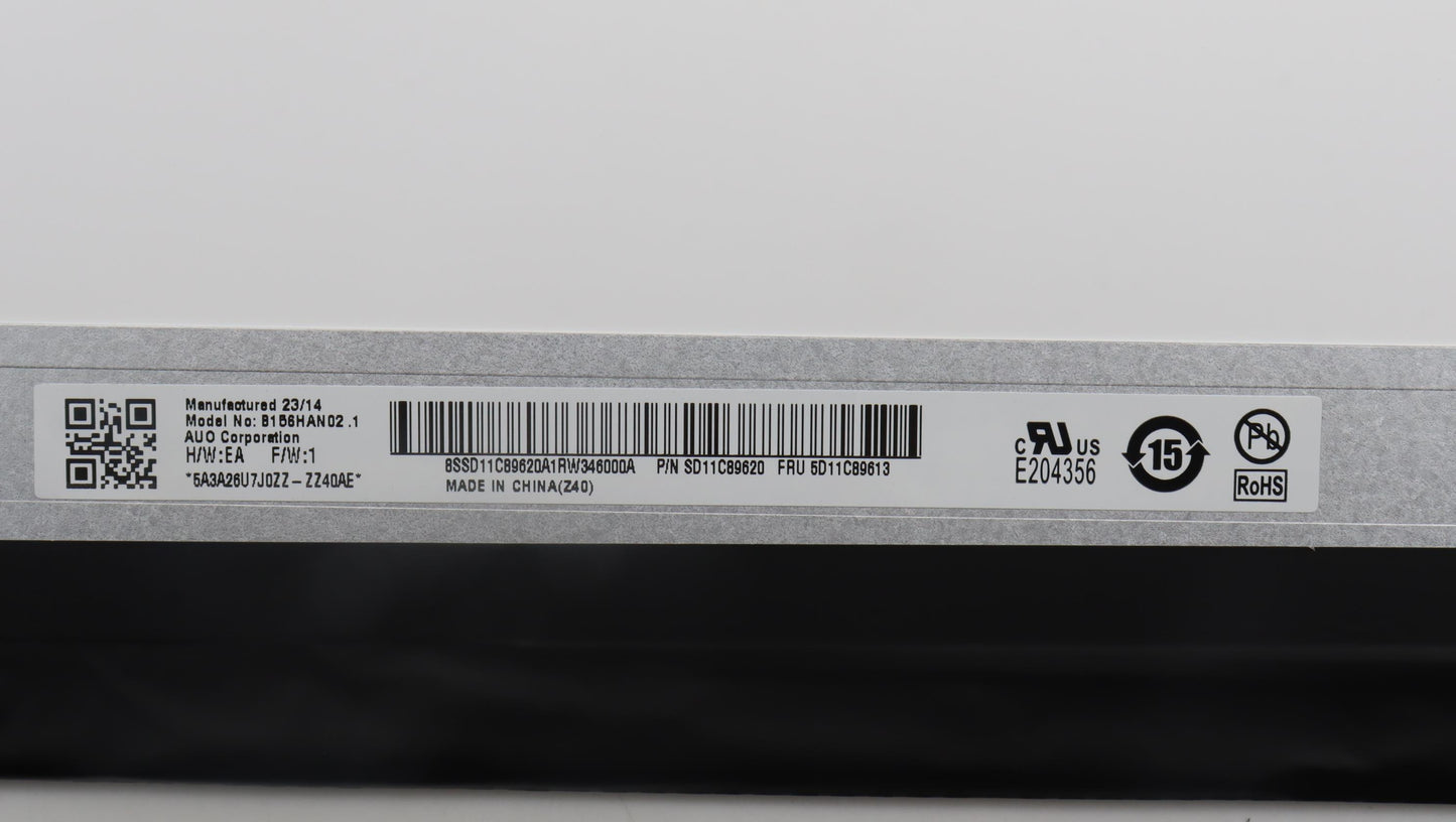 Lenovo Display Panel, 15.6", FHD, Non-Touch, Anti-Glare, IPS, 250nit, 45% NTSC - 5D11C89613