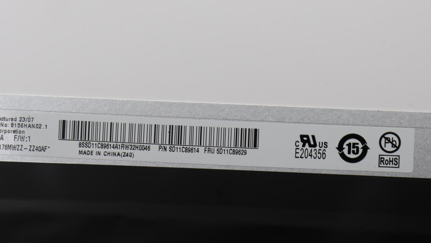 Lenovo Display, 15.6", FHD, Non-Touch, Anti-Glare, IPS, 300nit - 5D11C89629