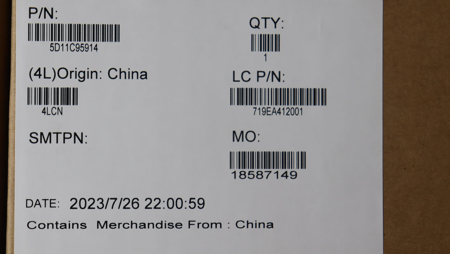 Lenovo - LCD Module, 12.2", WUXGA, Touch, Anti-Glare, IPS, 300nit, 50% NTSC - 5D11C95914