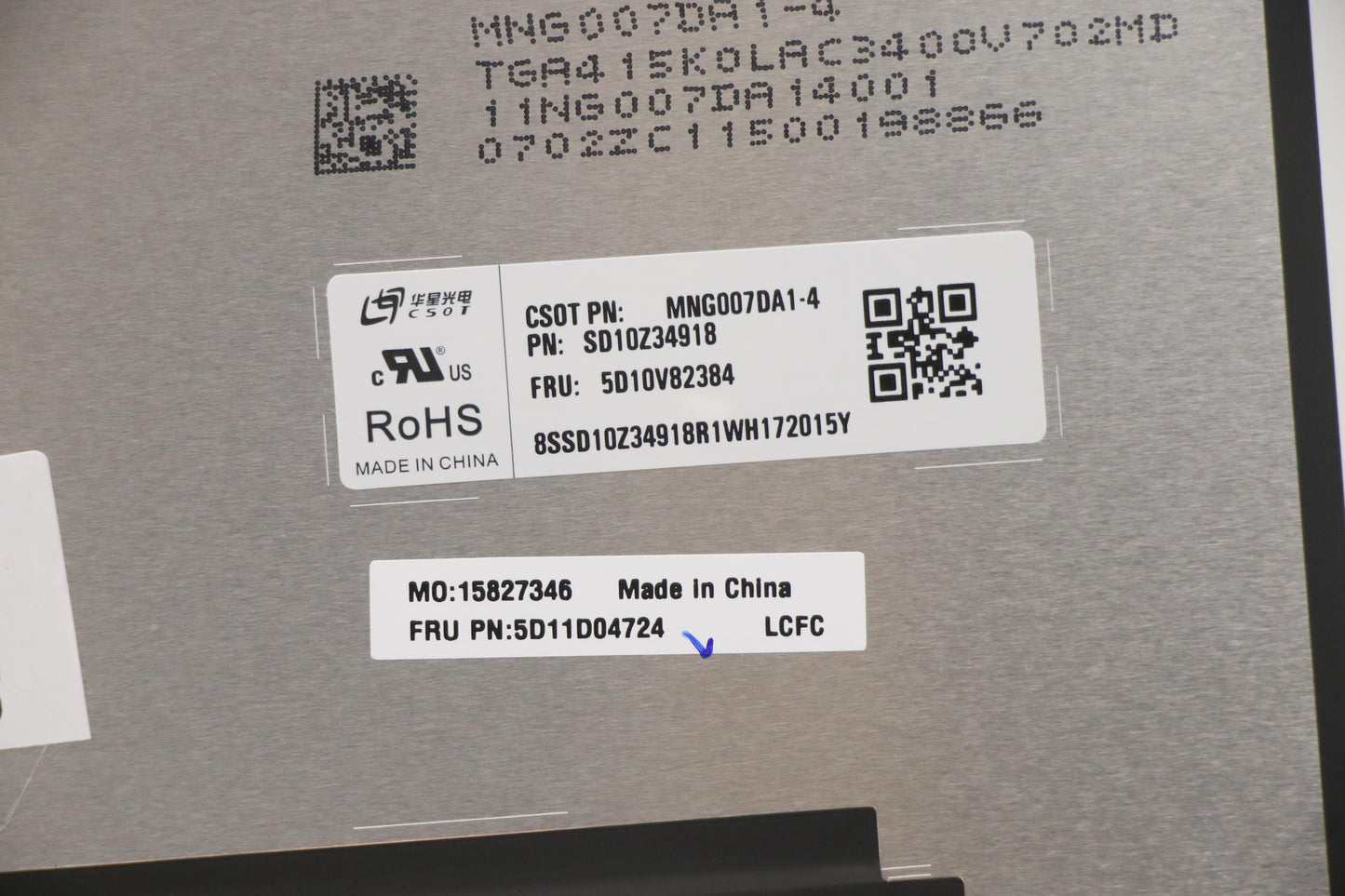Lenovo Display Fru 16 2.5K Ips Ag Wqx - 5D11D04724