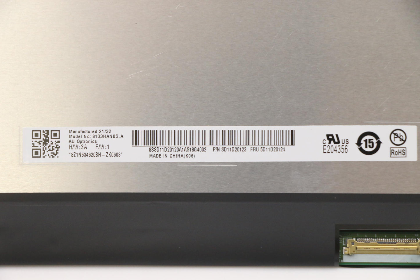 Lenovo 13.3-Inch Display, FHD, Non-Touch, Anti-Glare, IPS, 300nit - 5D11D20124