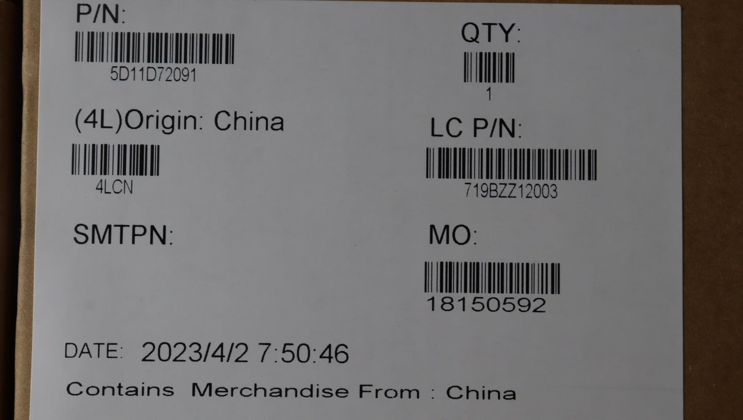 Lenovo Display Fru Ne160Qdm V8.2 2.5K - 5D11D72091