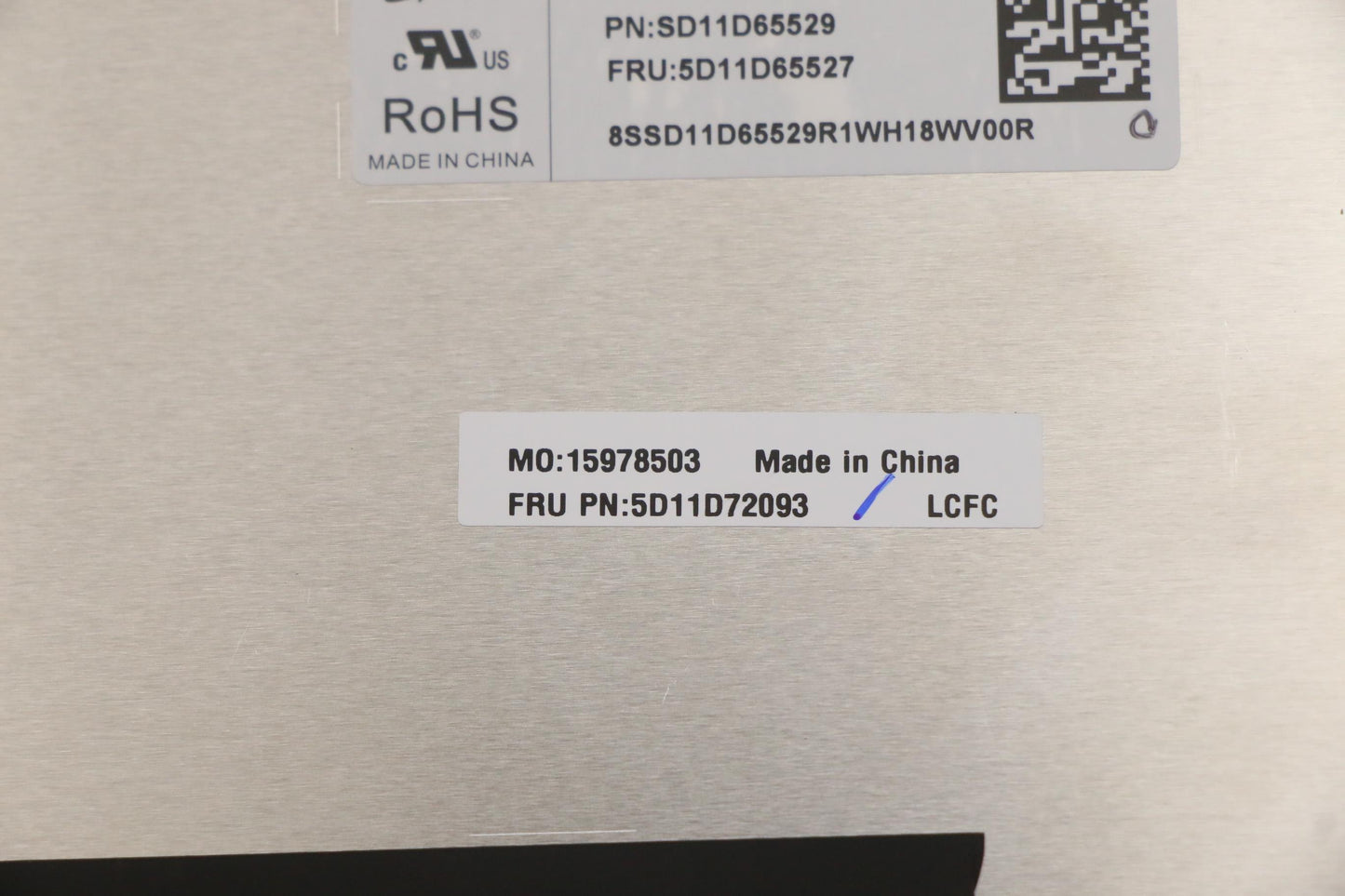 Lenovo LCD Module, 16", 2.5K, Non-Touch, Anti-Glare, IPS, 500nit, 100% sRGB, Color Calibration - 5D11D72093