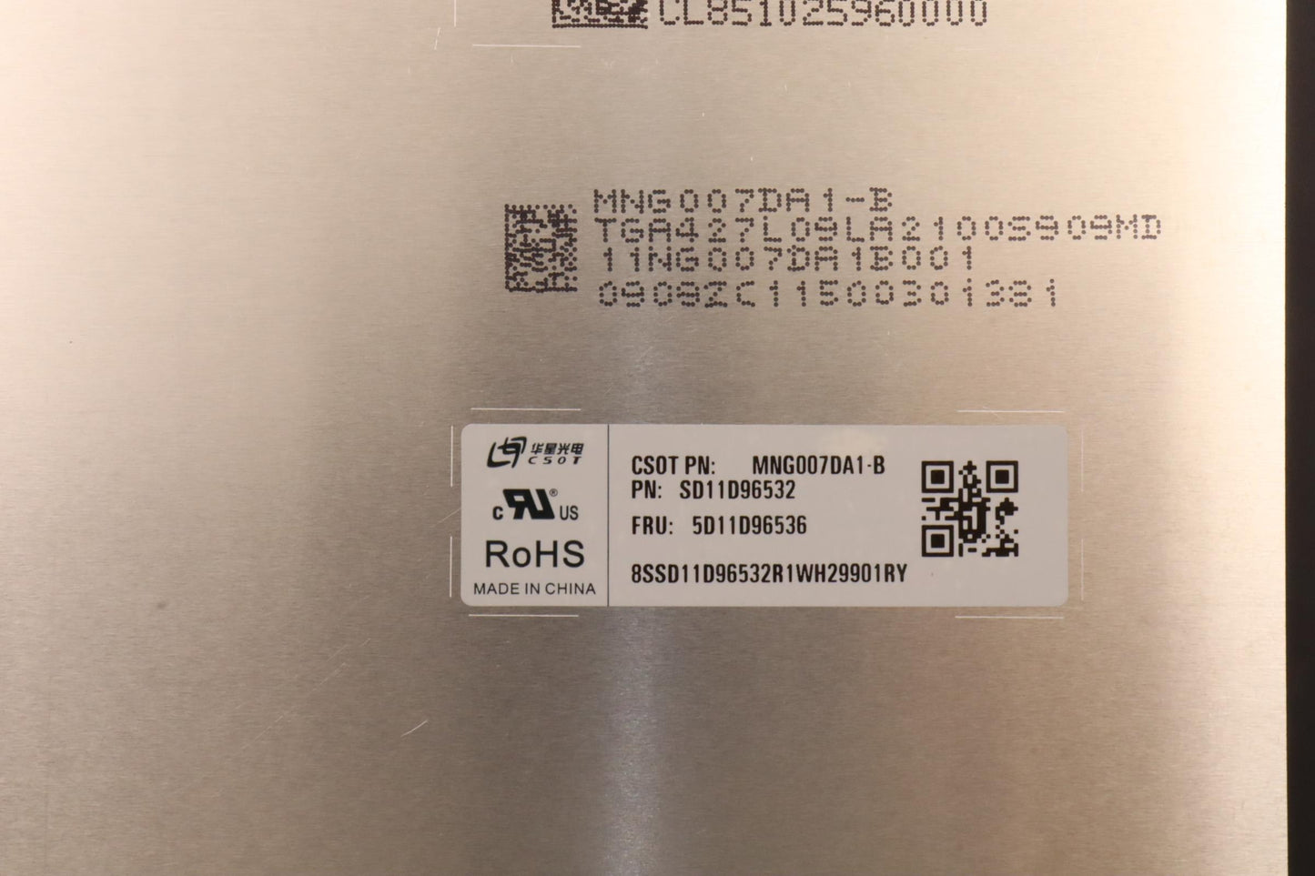 Lenovo Display Fru Cs Mng007Da1B Wqxi - 5D11D96536