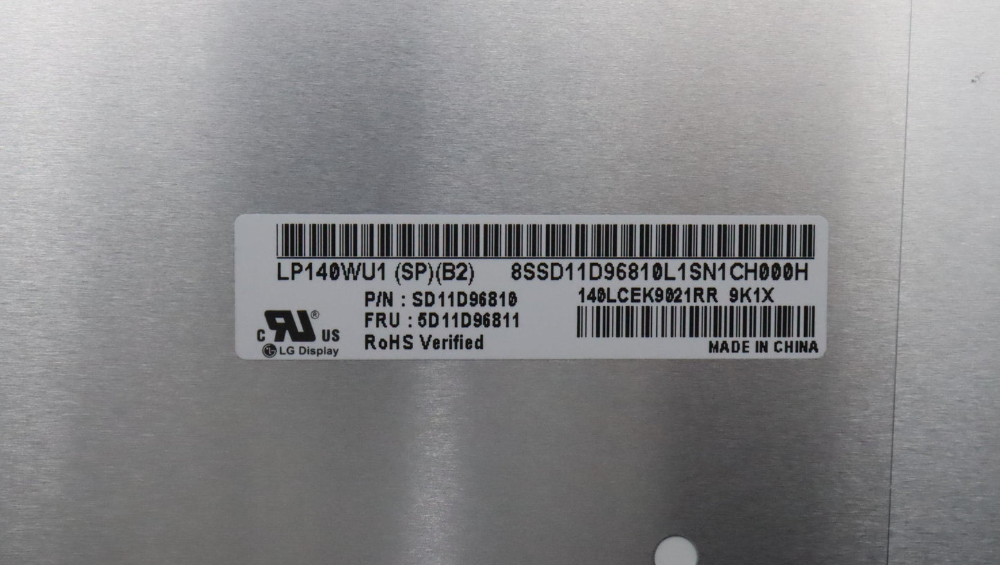 Lenovo DISPLAY, 14", WUXGA, Non-Touch, Anti-Glare, IPS, 400nit, 100% sRGB - 5D11D96811