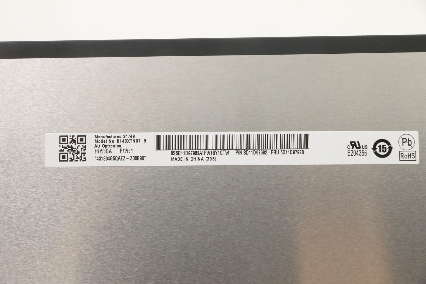 Lenovo 14" HD Display, Non-Touch, Anti-Glare, IPS, 220 nits, 45% NTSC - 5D11D97978