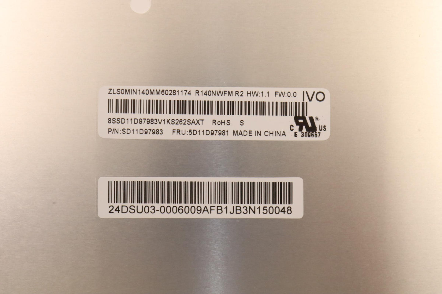 Lenovo 14" FHD Touch Display, Anti-Glare, IPS, 300nit, 45% NTSC - 5D11D97981