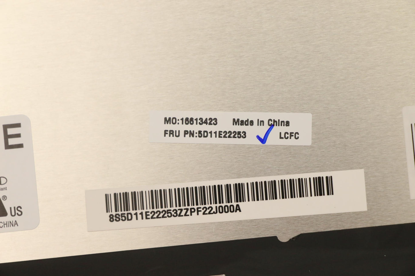 Lenovo Display Fru Ne160Qdm-N63 V8.0 - 5D11E22253