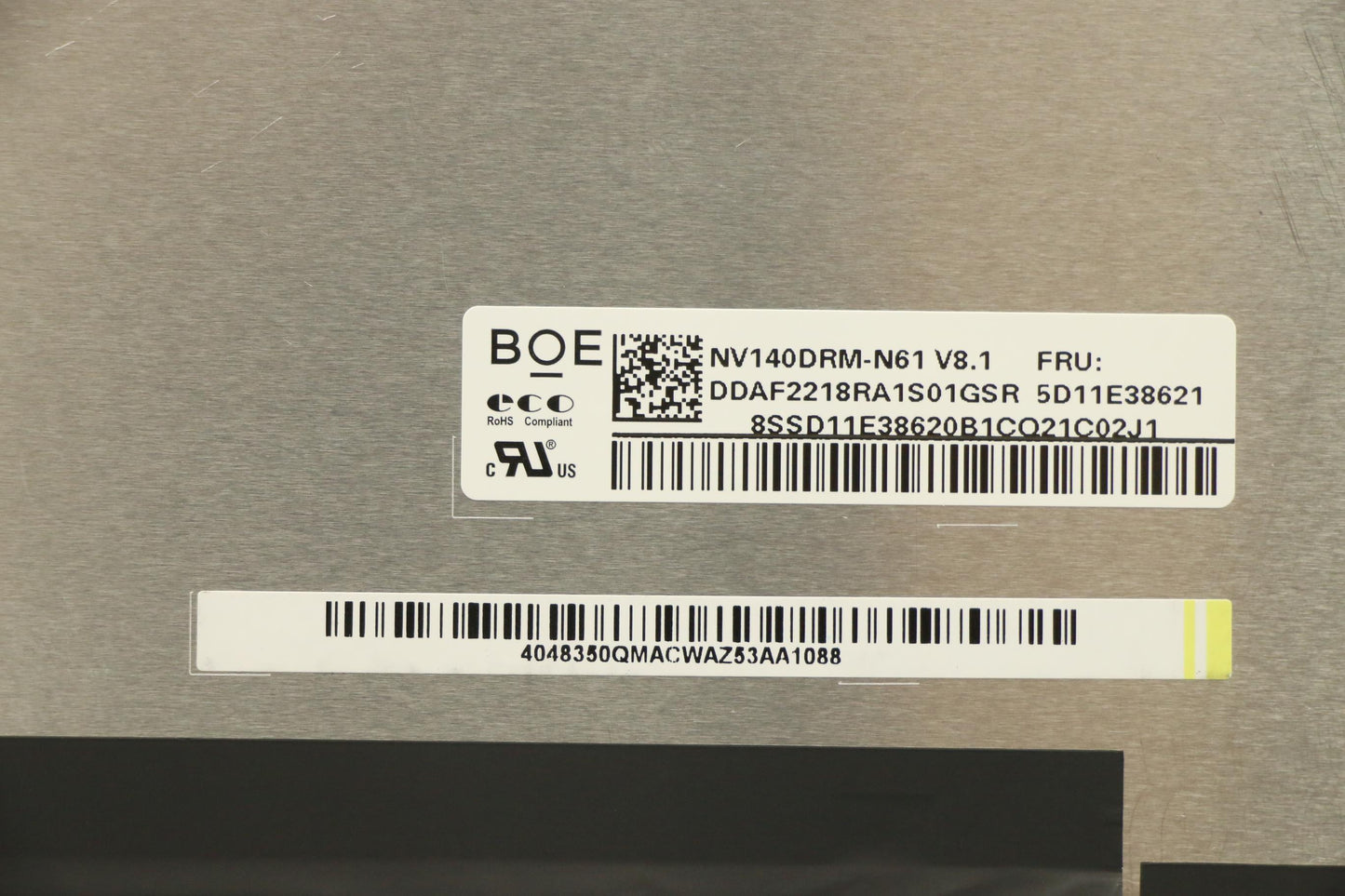 Lenovo Display Fru Boe Nv140Drm-N61 V - 5D11E38621
