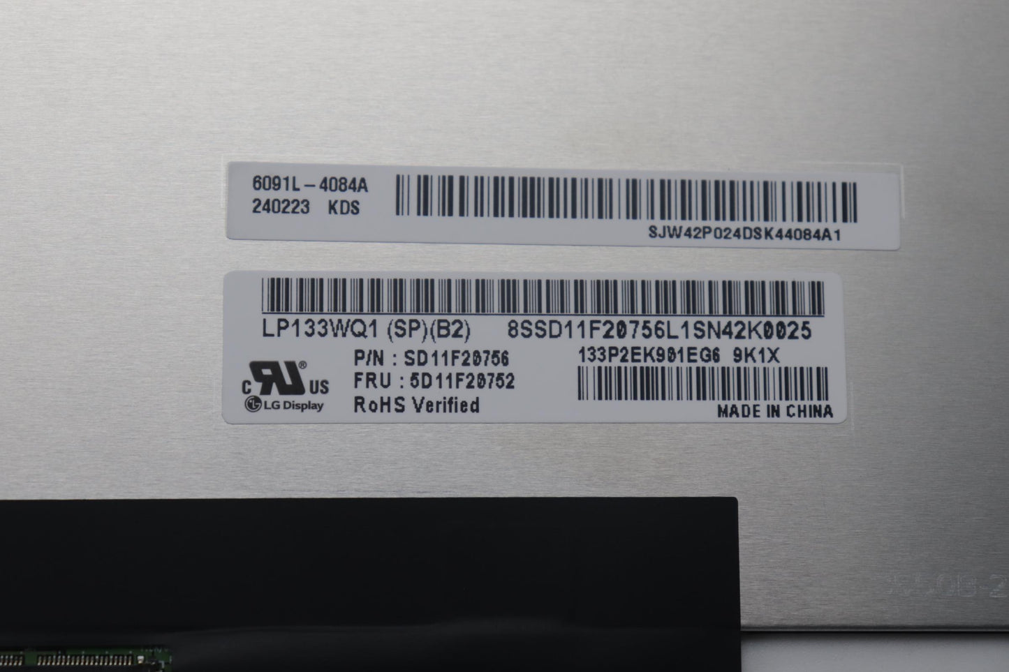 Lenovo Display Fru Lgd Lp133Wq1Spb2 1 - 5D11F20752
