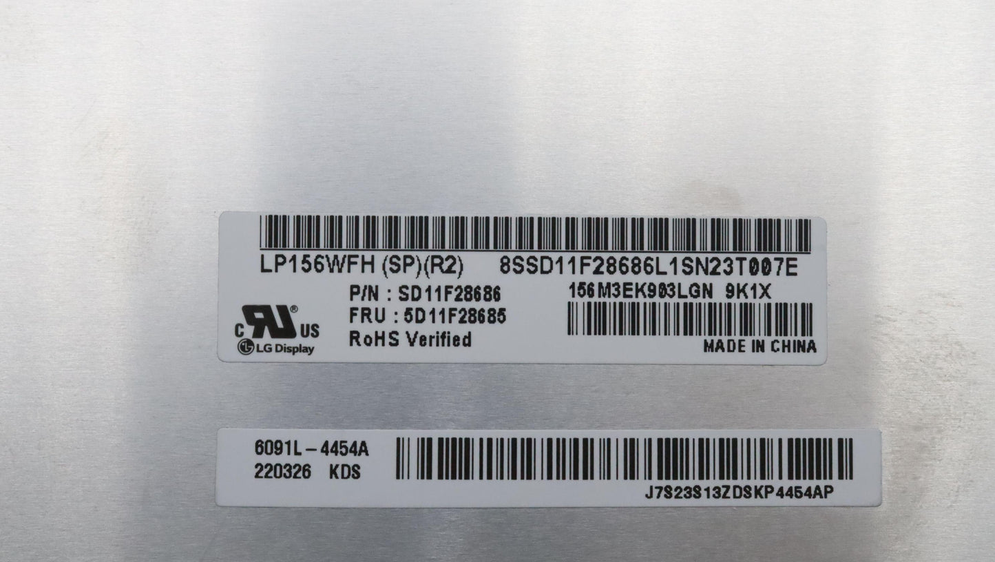 Lenovo Display Fru Lgd Lp156Wfhspr2 1 - 5D11F28685